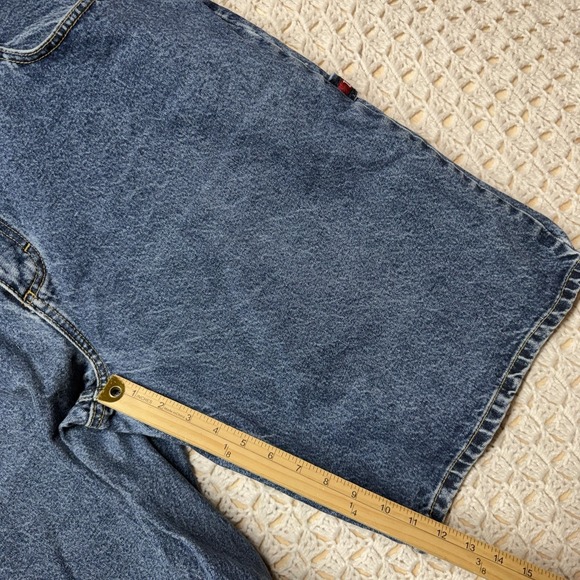 Vintage US Polo Assn Jeans Shorts Mens 38 Blue Denim Baggy Y2K Carpenter Grunge - Picture 8 of 9